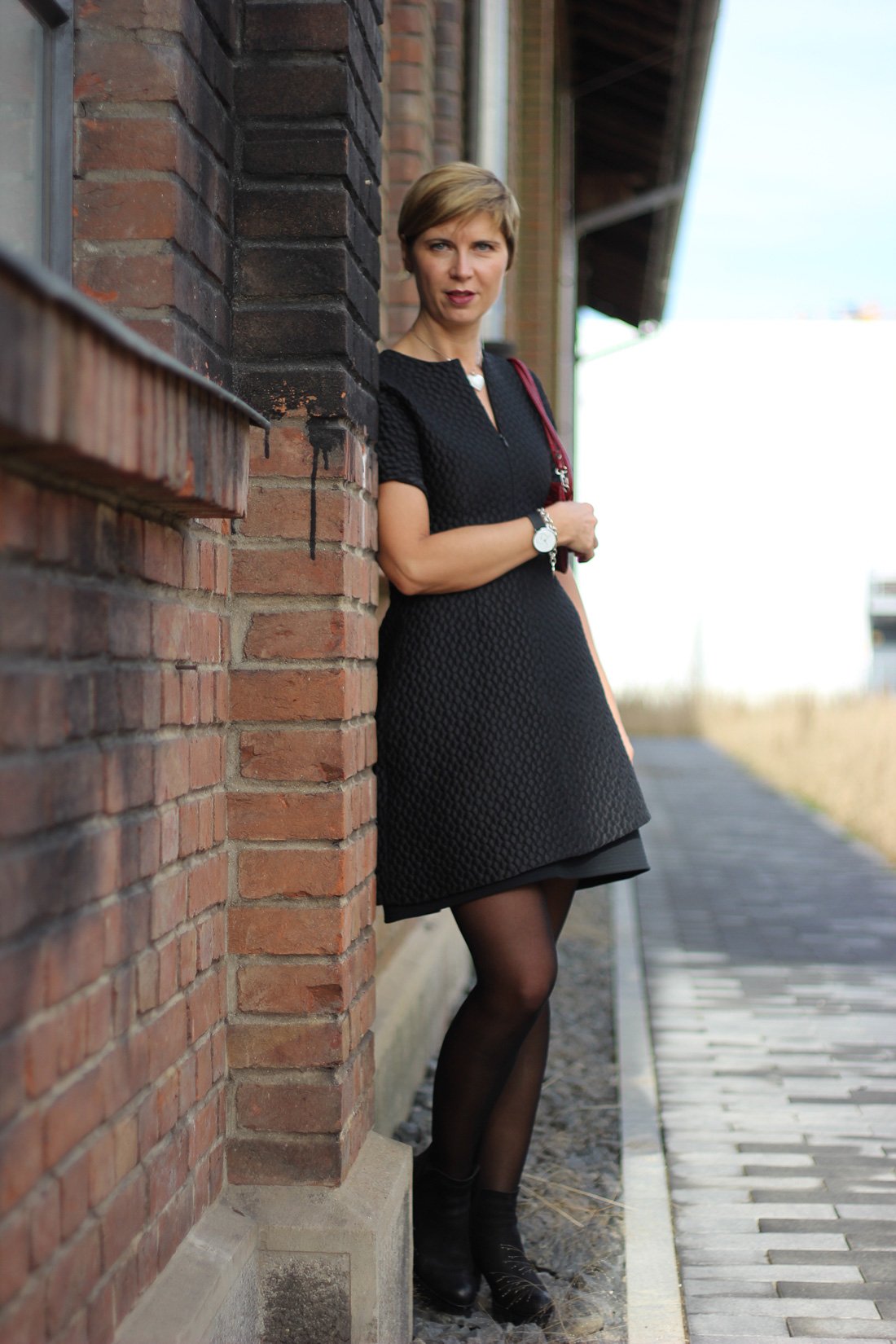 kleine Schwarze, festlich, Kleid, Little black dress, conny doll, Strumpfhose, bataillon belette, Festtagsoutfit