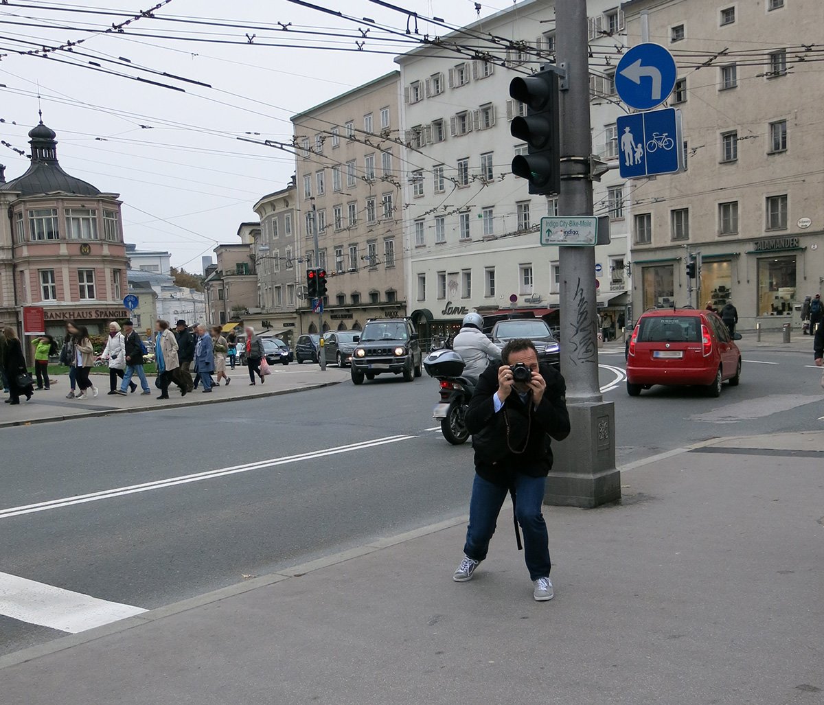 Salzburg, Sightseeing, Ausflug, Wochenende, Conny Doll, Sehenswürdigkeiten, der Fotograf beim Fotografieren