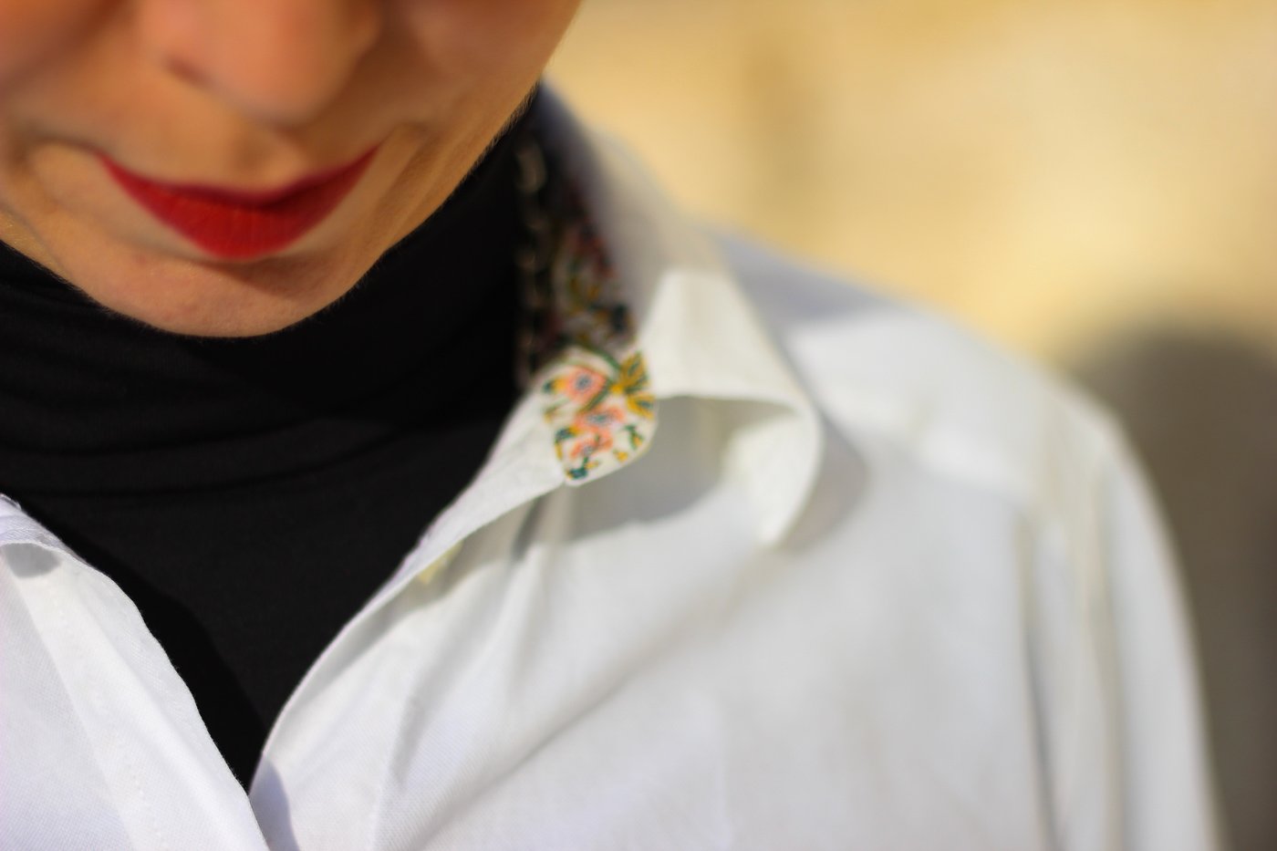 Bluse über rollkragen Clearance