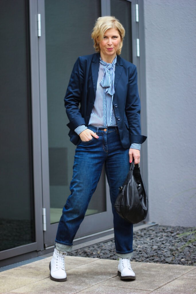 Denimlook fürs Büro und back to school